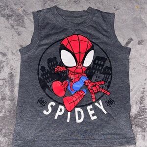 Marvel Spidey Kids Dark Gray Tank Top